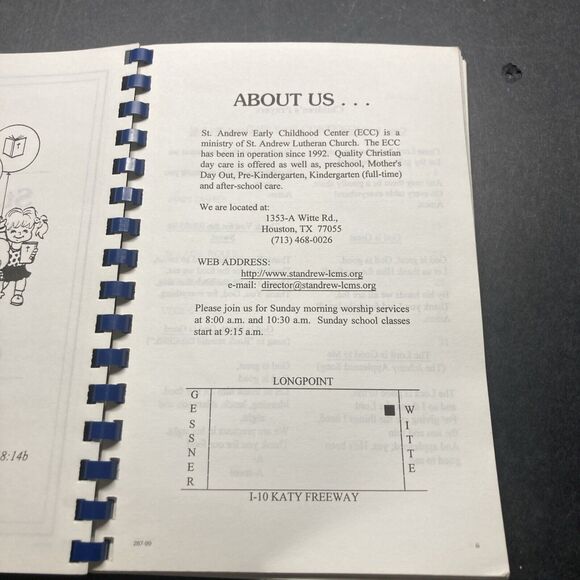 St. Andrew Early Childhood Center Cookbook 1999 - Picture 4 of 7